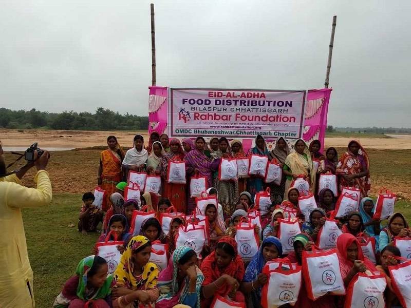 2018 -Eid Al Adha-Qurbani Distribution at Bilaspur, Chhattisgarh